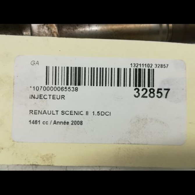 Injecteur occasion RENAULT SCENIC II Phase 1 03-2004->09-2006 1.5 DCI 100ch 5