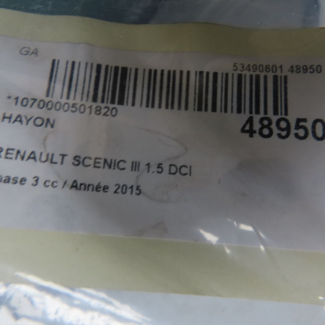 Hayon occasion RENAULT SCENIC III Phase 3 04-2013->... 1.5 DCI 110ch 901001385R 7