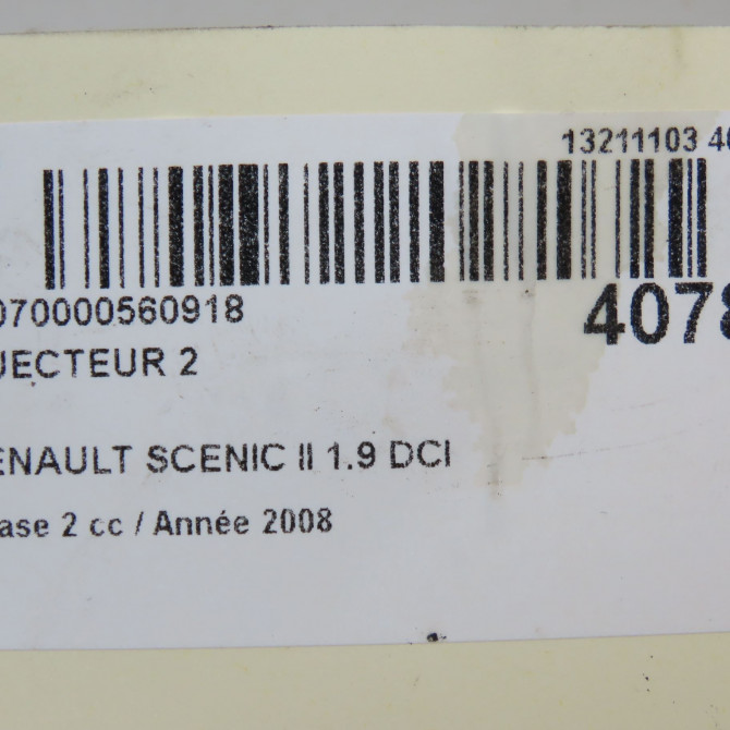 occasion RENAULT SCENIC II Phase 2 09-2006->04-2009 1.9 DCI 130ch 5
