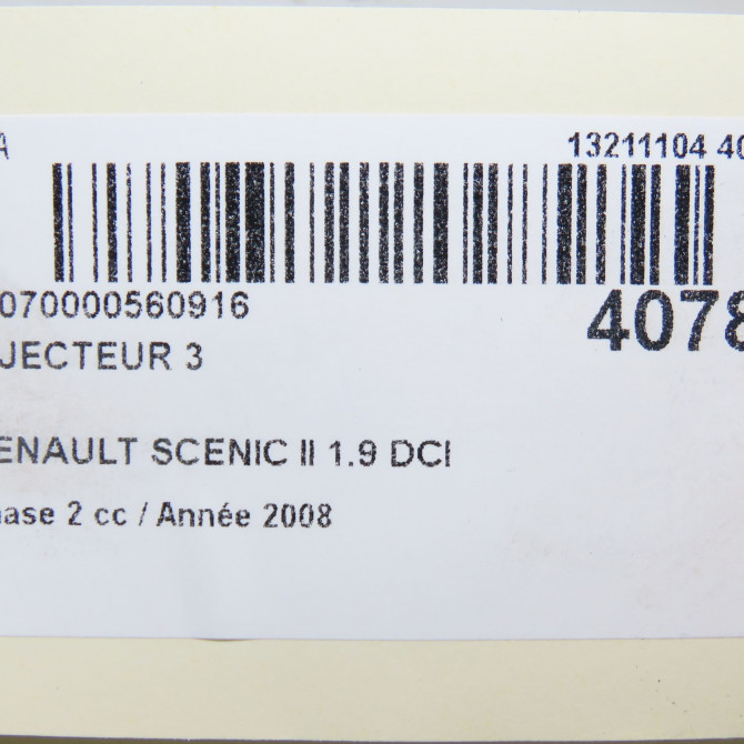 occasion RENAULT SCENIC II Phase 2 09-2006->04-2009 1.9 DCI 130ch 5