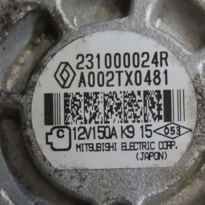 Alternateur occasion RENAULT MEGANE III Phase 1 11-2008->01-2012 1.4 TCE 16v 130ch 231000024R 7