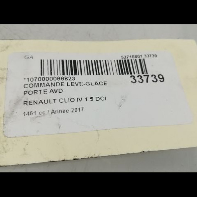Commande lève-glace porte avant droite occasion RENAULT CLIO IV Phase 1 07-2012->... 1.5 DCI 90ch 254218614R 4