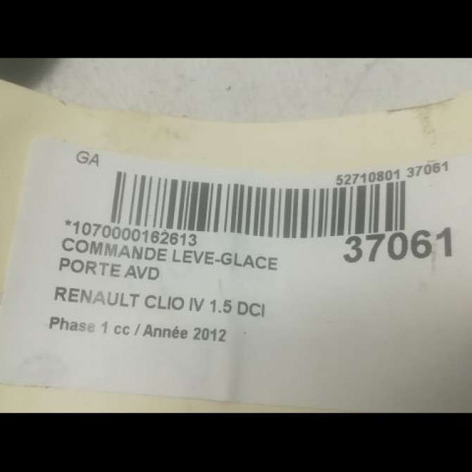 Commande lève-glace porte avant droite occasion RENAULT CLIO IV Phase 1 07-2012->... 1.5 DCI 90ch 254218614R 3