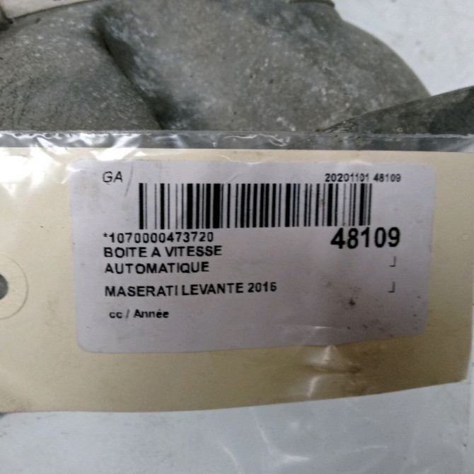Boîte à vitesse automatique occasion MASERATI LEVANTE 6