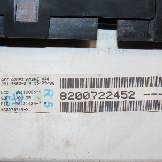 Compteur occasion RENAULT TWINGO II Phase 1 06-2007->11-2011 1.2i 16v 75ch 7701067278 6