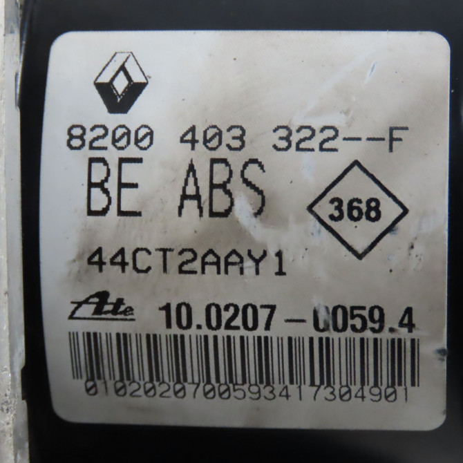Unité hydraulique ABS occasion RENAULT TWINGO II Phase 1 06-2007->11-2011 1.5 DCI 65ch 8201078284 4