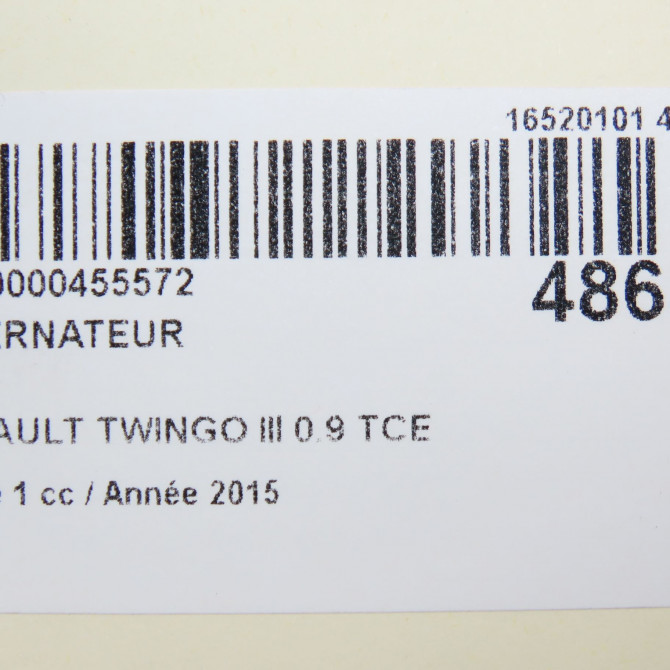 Alternateur occasion RENAULT TWINGO III Phase 1 06-2014->... 0.9 TCE 12v 90ch 231002243R 8