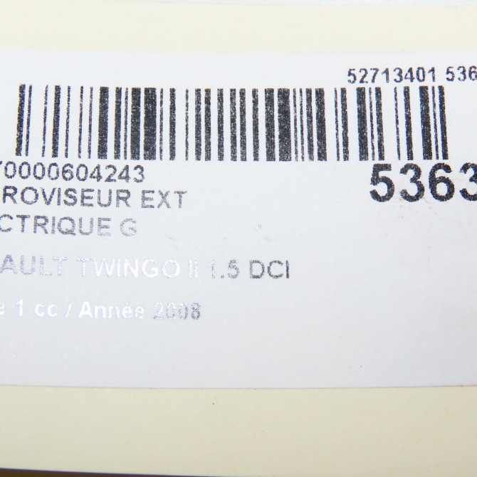 Retroviseur exterieur electrique gauche occasion RENAULT TWINGO II Phase 1 06-2007->11-2011 1.5 DCI 65ch 7701067334 6