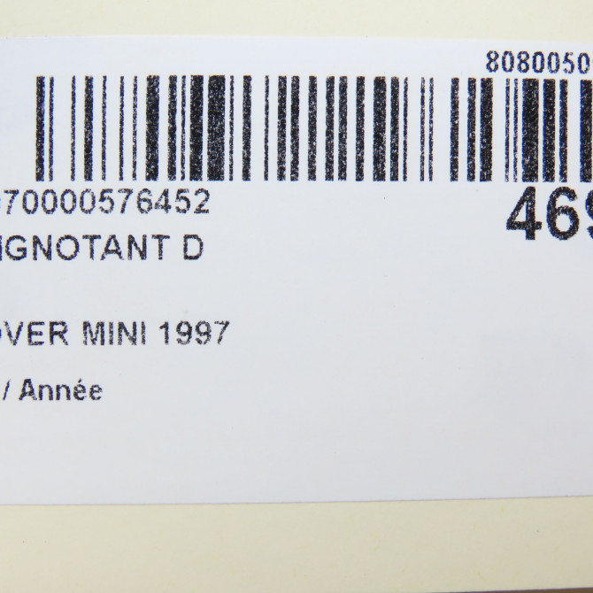 Clignotant droit occasion ROVER MINI XBD100670SLP 4