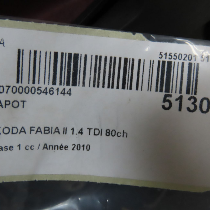 Capot occasion SKODA FABIA II Phase 1 05-2007->03-2010 1.4 TDI 80ch 5J0823031A 7