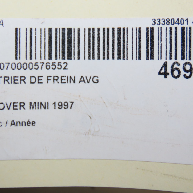 Etrier de frein avant gauche occasion ROVER MINI SEB000138EVA 5