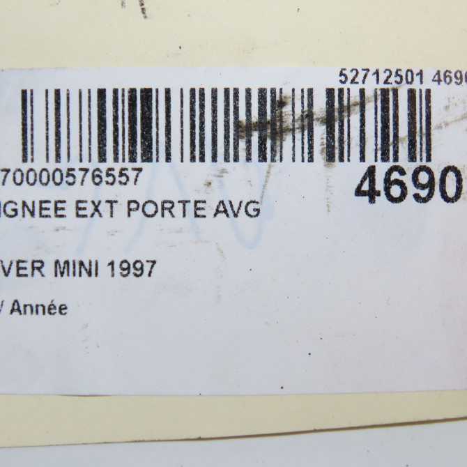 Poignee ext porte avg occasion ROVER MINI CZH8867 4