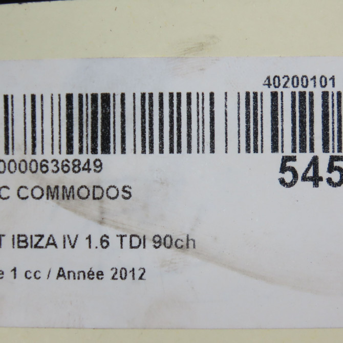 Bloc commodos occasion SEAT IBIZA IV Phase 1 05-2008->01-2012 1.6 TDI 90ch 7H0953513Q9B9 6