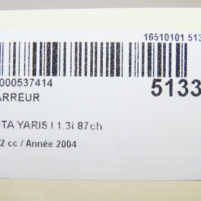 Démarreur occasion TOYOTA YARIS I Phase 2 03-2003->12-2005 1.3i 87ch 281000J020 7