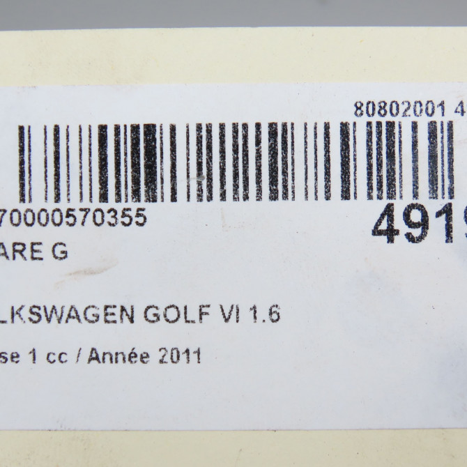 Phare gauche occasion VOLKSWAGEN GOLF VI Phase 1 10-2008->04-2013 1.6 TDI 105ch 6