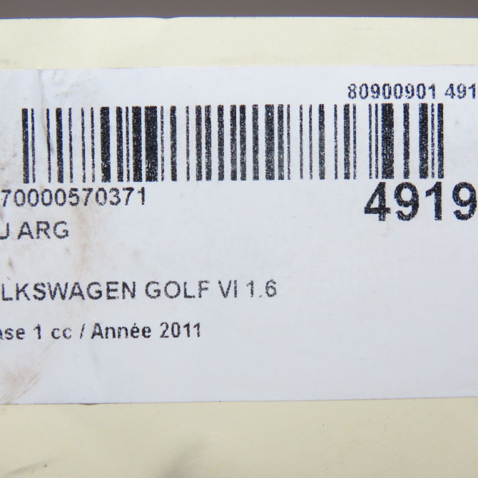 Feu arrière gauche occasion VOLKSWAGEN GOLF VI Phase 1 10-2008->04-2013 1.6 TDI 105ch 6