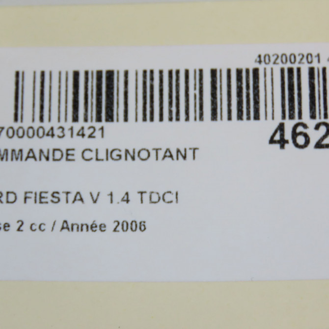 Commande clignotant occasion FORD FIESTA V Phase 2 10-2005->10-2008 1.4 TDCI 1356218 6