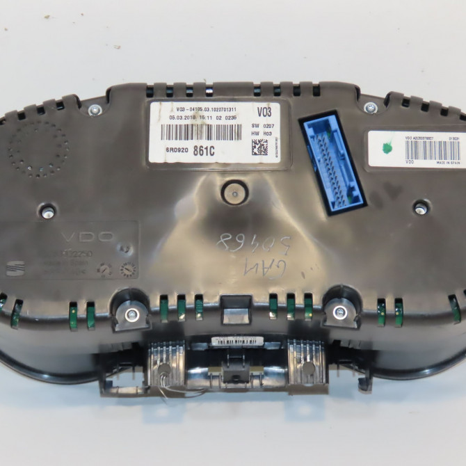 Compteur occasion VOLKSWAGEN POLO V POLO V Phase 1 2009-09-01->2014-05-31 1.6 TDI 75ch 6R0920861C 2