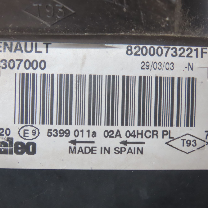 Phare droit occasion RENAULT MEGANE II Phase 1 09-2003->12-2005 1.6 16v 260108053R 4