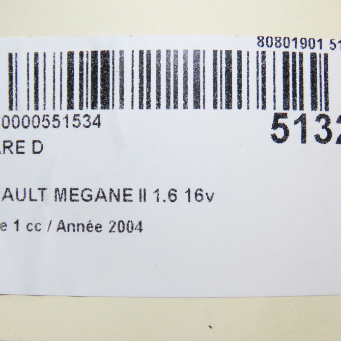 Phare droit occasion RENAULT MEGANE II Phase 1 09-2003->12-2005 1.6 16v 260108053R 6