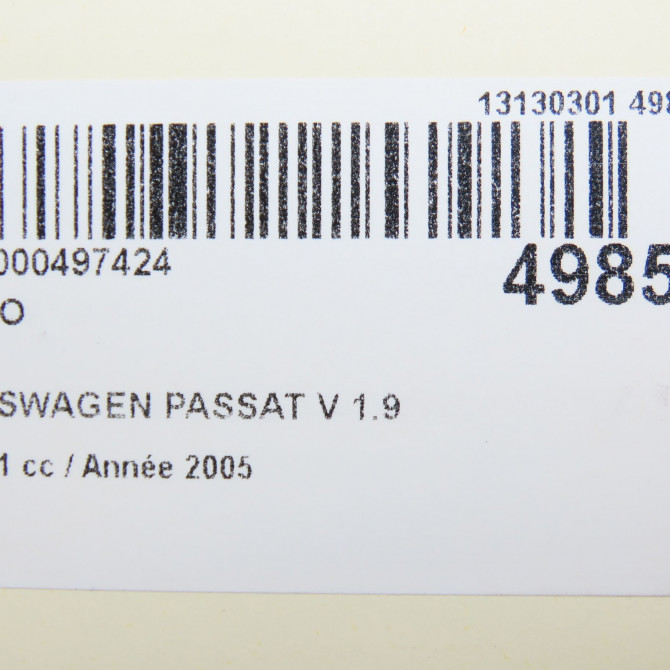 Turbo occasion VOLKSWAGEN PASSAT V Phase 1 03-2005->10-2010 1.9 TDI 105ch 8