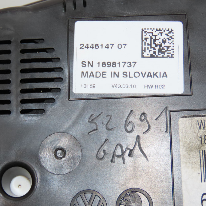 Compteur occasion VOLKSWAGEN POLO V POLO V Phase 1 2009-09-01->2014-05-31 1.6 TDI 90 6R0920861M 5