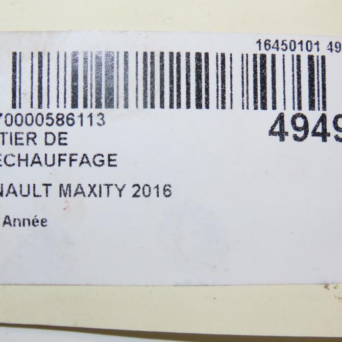 Boitier de préchauffage occasion RENAULT MAXITY 5