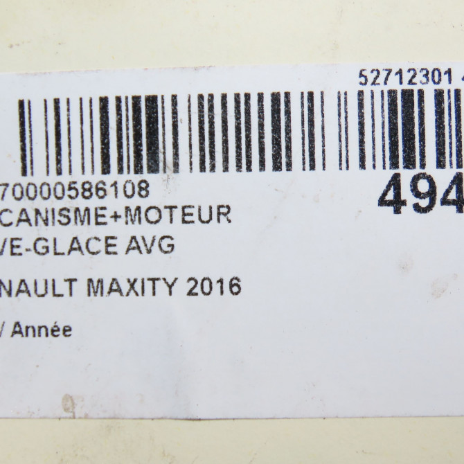Mecanisme+moteur leve-glace avg occasion RENAULT MAXITY 7