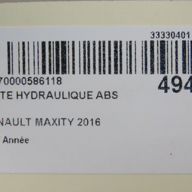 Unité hydraulique ABS occasion RENAULT MAXITY 7