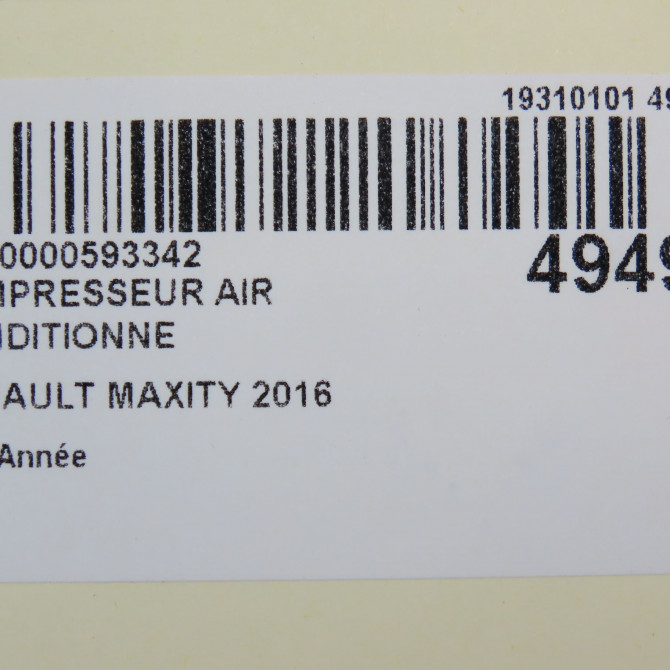 Compresseur air conditionne occasion RENAULT MAXITY 7