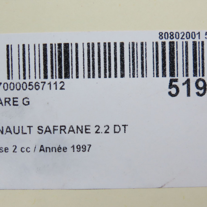 Phare gauche occasion RENAULT SAFRANE Phase 2 09-1996->08-2000 2.2 DT 7701042500 5