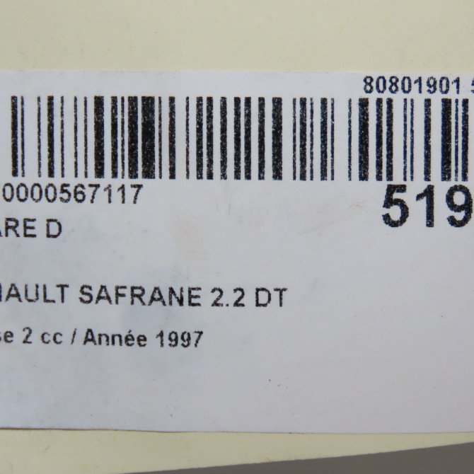 Phare droit occasion RENAULT SAFRANE Phase 2 09-1996->08-2000 2.2 DT 7701042501 6