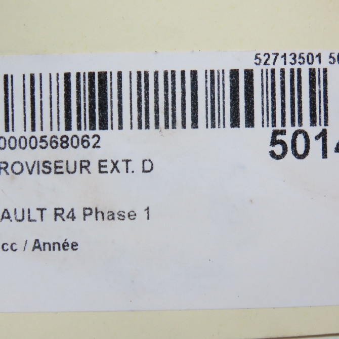 Retroviseur exterieur manuel droit occasion RENAULT R4 Phase 1 01-1978->12-1992 5