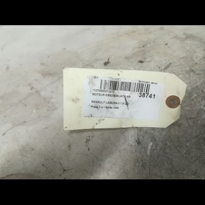 Moteur essuie-glace arrière occasion RENAULT LAGUNA II Phase 2 03-2005->09-2007 1.9 DCI 125ch 8200001891 3