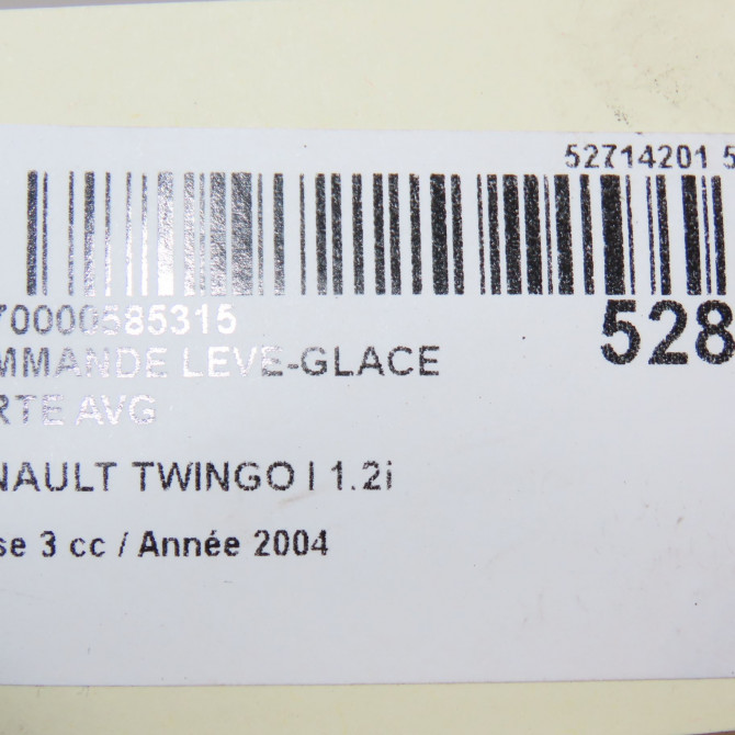 Commande lève-glace porte avant gauche occasion RENAULT TWINGO I Phase 3 08-2000->06-2007 1.2i 8200189848 5
