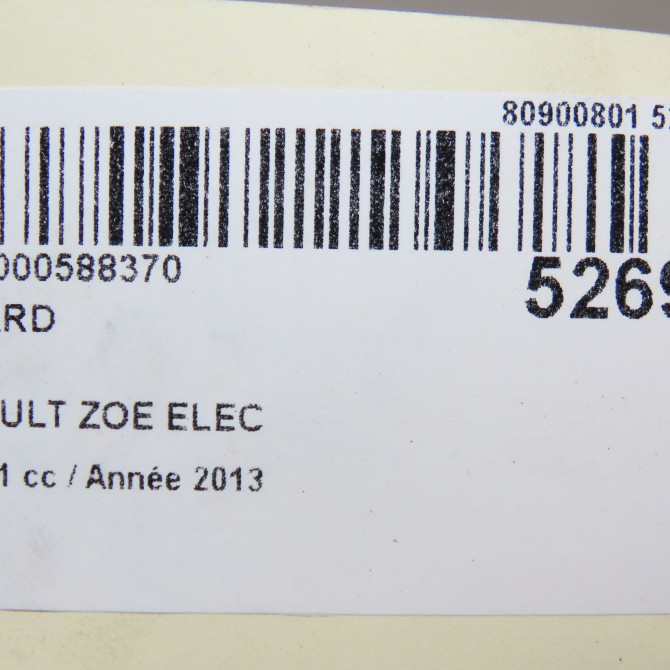 Feu arrière droit occasion RENAULT ZOE Phase 1 10-2012->... ELEC 265509696R 6