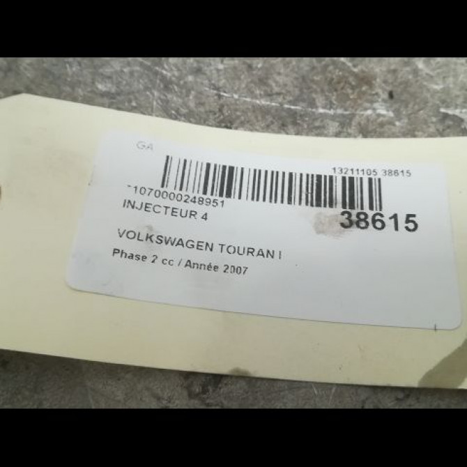 occasion VOLKSWAGEN TOURAN I Phase 2 11-2006->09-2010 2.0TDi 16v 140ch 3G130073G 3