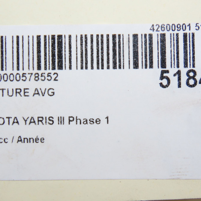 Ceinture avant gauche occasion TOYOTA YARIS III YARIS III Phase 1 2011-03-01->2015-04-30 732200D311C0 6