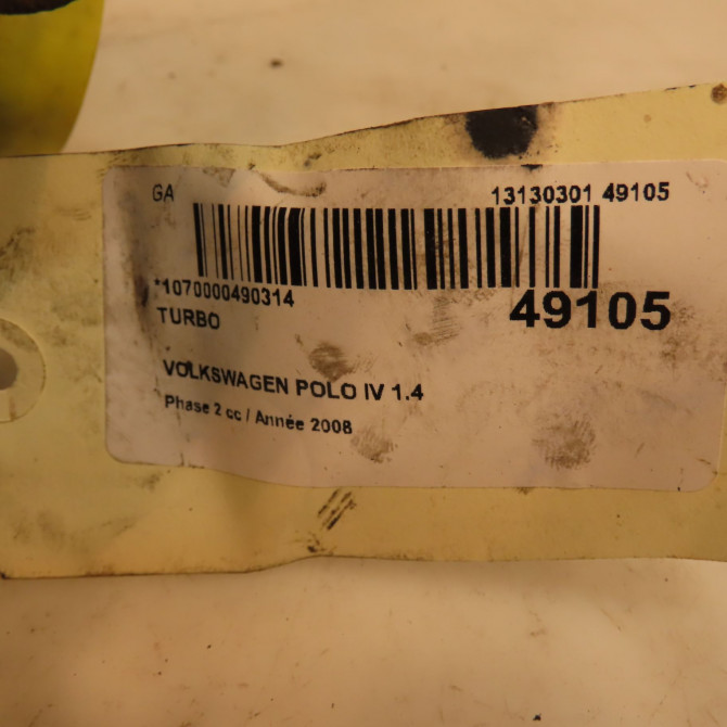 Turbo occasion VOLKSWAGEN POLO IV Phase 2 05-2005->09-2009 1.4 TDI 80ch 6