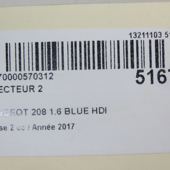 occasion PEUGEOT 208 Phase 2 04-2015->... 1.6 BLUE HDI 100ch 9802776680 5