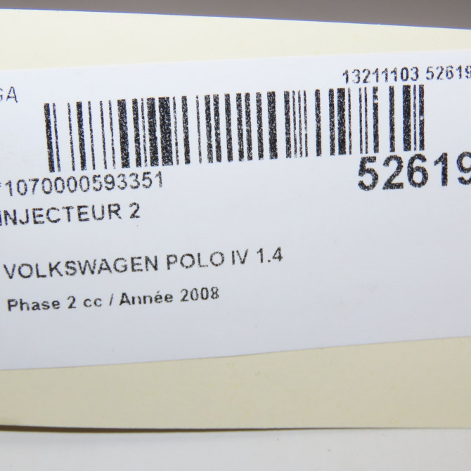 occasion VOLKSWAGEN POLO IV Phase 2 05-2005->09-2009 1.4 TDI 70ch 38130079TX 5