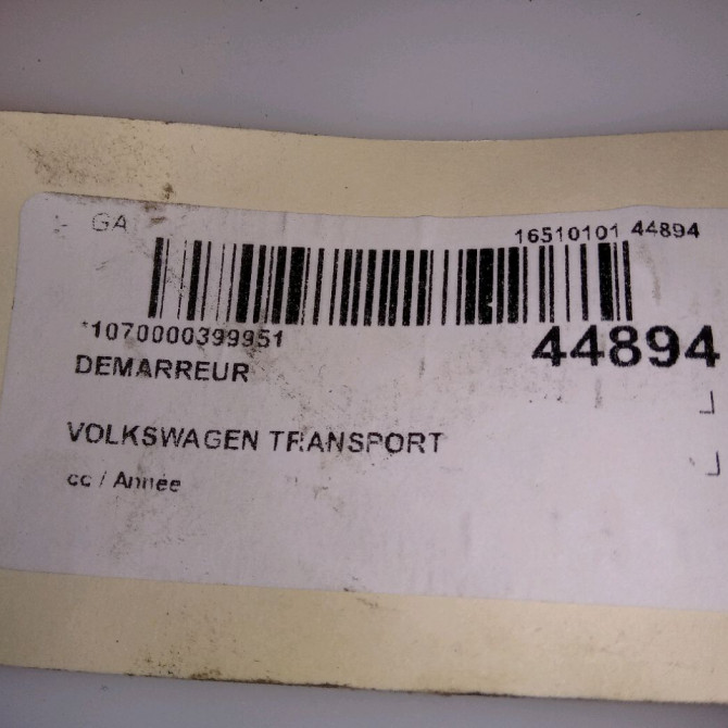 Démarreur occasion TRANSPORT 2E911022C 5