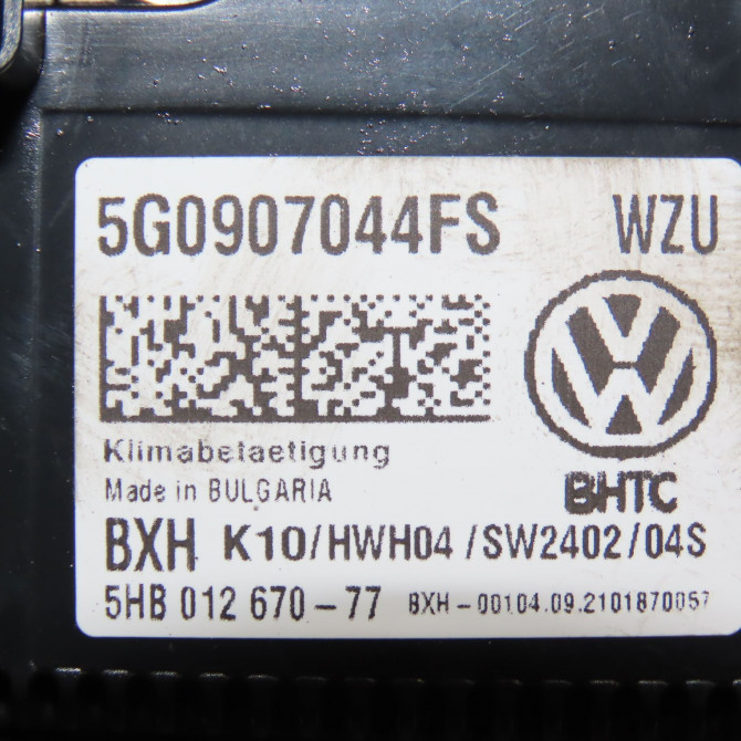 Commande de chauffage occasion VOLKSWAGEN T ROC 5G0907044FSWZU 5