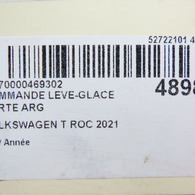Commande leve-glace porte arrière gauche occasion VOLKSWAGEN T ROC 5G0959855LWZU 5
