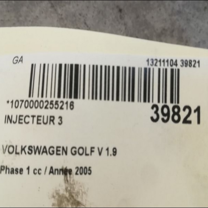 occasion VOLKSWAGEN GOLF V Phase 1 11-2003->10-2008 1.9 TDI 90ch 38130073AG 3