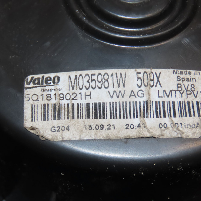 Ventilateur de chauffage occasion VOLKSWAGEN T ROC 5WB819015 5