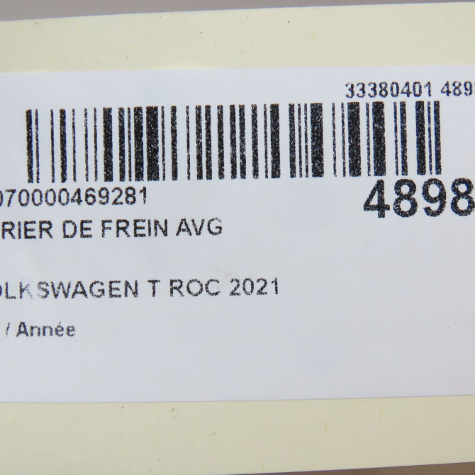 Etrier de frein avant gauche occasion VOLKSWAGEN T ROC 8V0615124D 6
