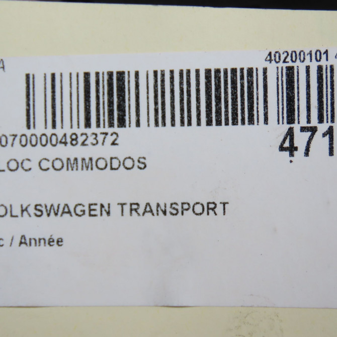 Bloc commodos occasion VOLKSWAGEN TRANSPORTER V Phase 1 06-2003->08-2009 7H0953513A9B9 6