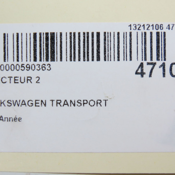 occasion VOLKSWAGEN TRANSPORTER V Phase 1 06-2003->08-2009 38130073AG 5