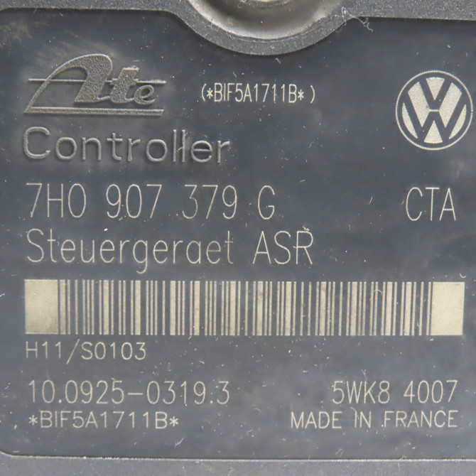 Unité hydraulique ABS occasion VOLKSWAGEN TRANSPORTER V Phase 1 06-2003->08-2009 7H0614111EBEF 8